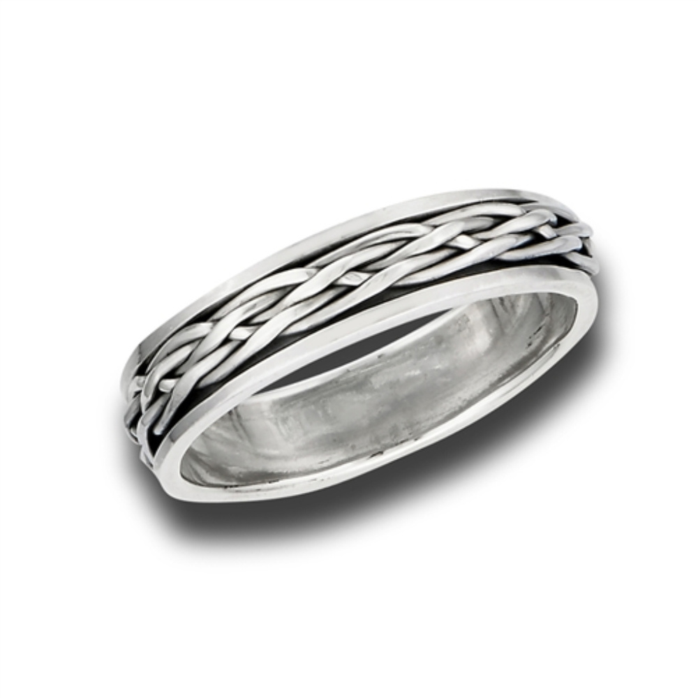 NWT- Sterling 925 Celtic Weave Spinner Ring
